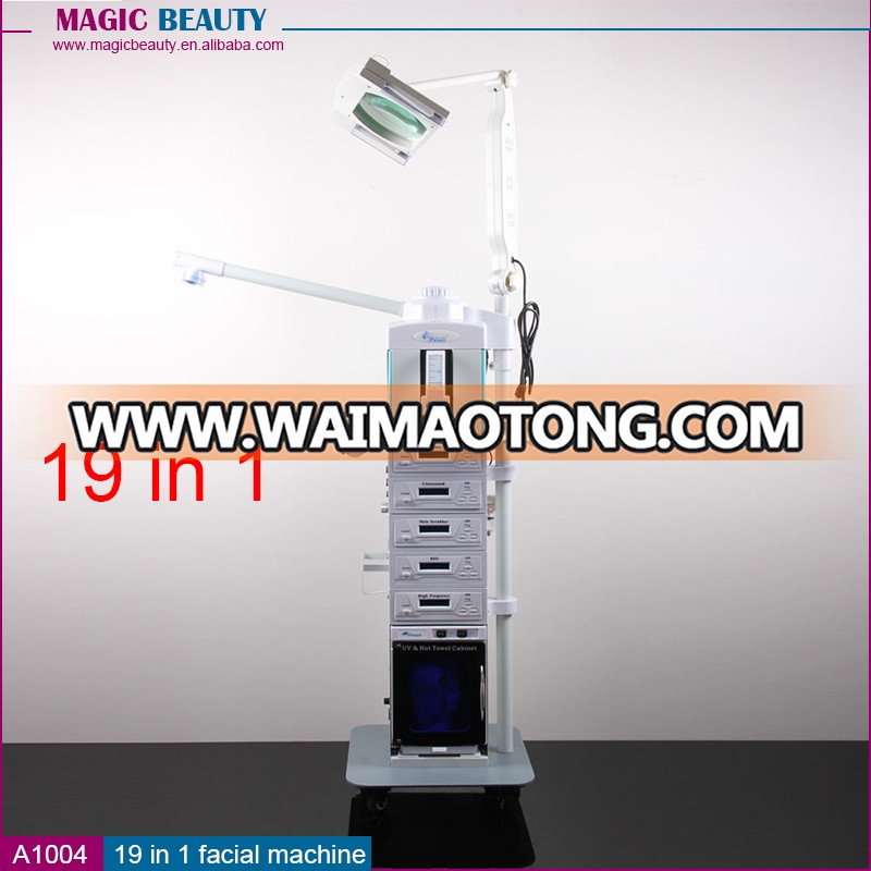 Popular 19 in 1 Multifunctional Ultrasonic Diamond Peeling Facial Machine for Face Care