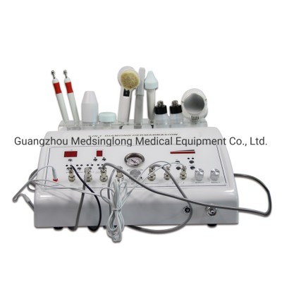 2019 New 9 in 1 Portable Diamond Dermabrasion Galvanic Facial Machine Price Msldm12