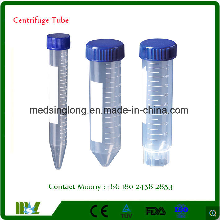 Disposable Plastic Centrifuge Tube with Cap / Laboratory Supplies Consumables Freezing Tube Msll033